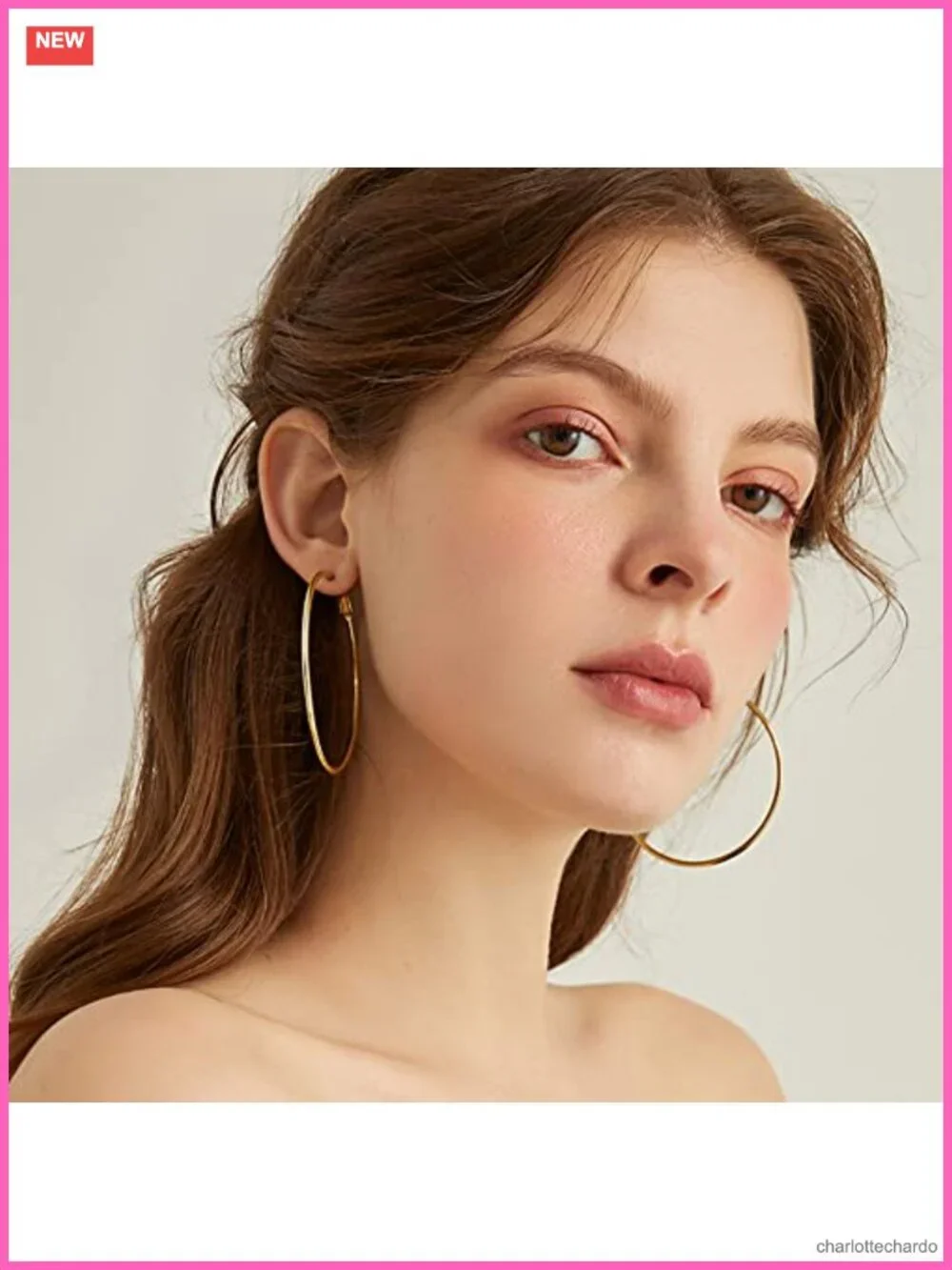 3 Inch Large Extra Big Hoop Earrings for Women Dainty Circle Huggie Hoops 70mm